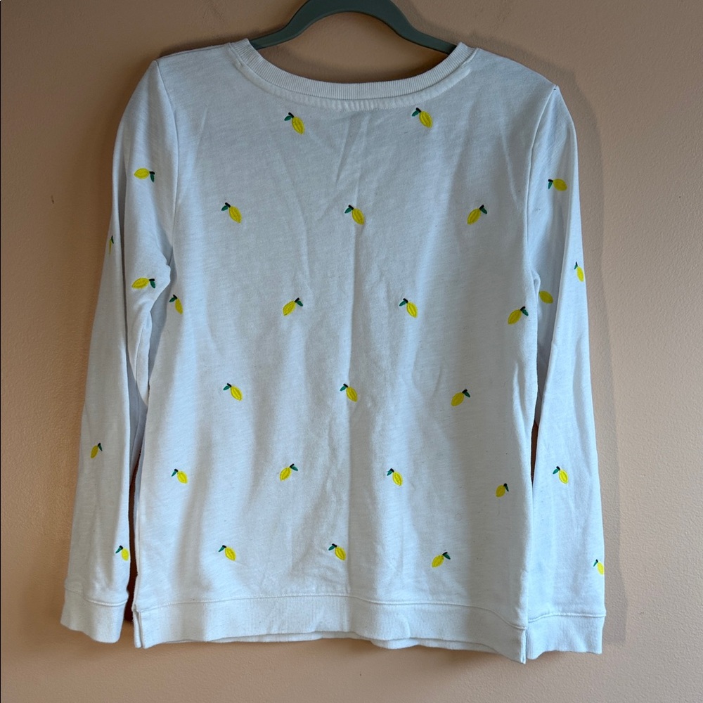 Talbots Kids White Shirt With Lemon Accents View 6